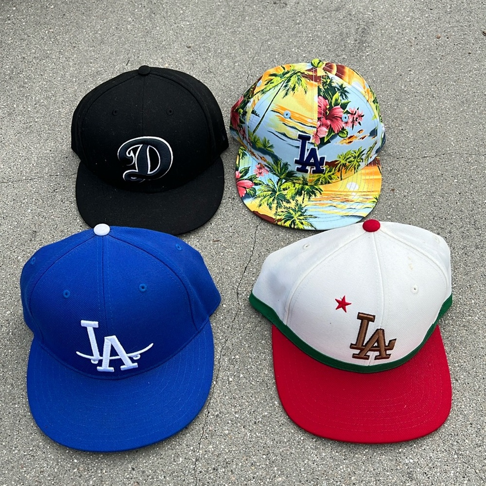 Lot of Dodger Hats